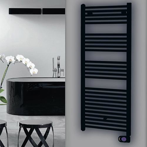 Masterwatt Calor Black mat zwart 132cm hoog x 50cm breed 750watt