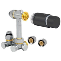 Jaga aansluitset 103 AB zwarte thermostaaknop 16x2 KS-VPE/Alu STR 90° ¾