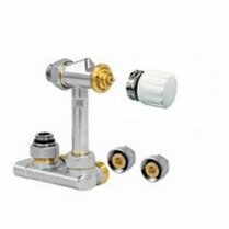 Jaga aansluitset 101 Crossflow 90º MA knop COLO.HBCW.MA.4616 KS-VPE/ALU 16mm knelkoppeling wand aansluiting