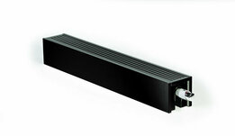 Jaga mini wandmodel zwart van 23 cm hoog x 110 cm lang en type 06 met 593 Watt