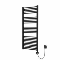 Masterwatt Calor V2 black elektrische badkamerradiator mat zwart 50cm breed x 135cm hoog en 700 Watt  Masterwatt Calor V2 black elektrische badkamerradiator mat zwart 50cm breed x 135cm hoog en 700 Watt