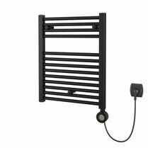Masterwatt Calor V2 black electrische badkamerradiator mat zwart 50cm breed x 93cm hoog en 500 Watt  Masterwatt Calor V2 black electrische badkamerradiator mat zwart 50cm breed x 93cm hoog en 500 Watt