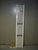 Designradiator wit 185 cm hoog x 30 cm breed met midden- onderaansluiting en 719 Watt