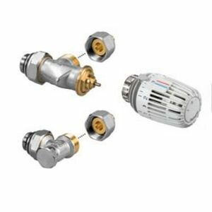 Jaga aansluitset 285 HC thermostaatknop 2x 15 mm knelkoppeling 