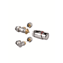 Jaga aansluitset 225 AC thermostaatknop 15mm knelkoppelingen 3/4" euroconus chroom