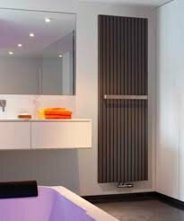 Jaga Tetra designradiator 50 cm breed 200 cm hoog parelbruin fine texture 1680 Watt