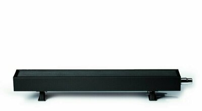Jaga mini vrijstaand zandstraalgrijs 13 cm hoog x 70 cm breed en type 5 met 230 Watt
