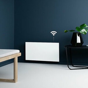 Adax Neo wifi 21cm hoog in het wit met 400 Watt