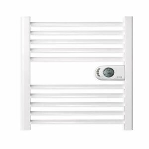 masterwatt calor dry v2 elektrische badkamerradiator wit 50cm breed x 51cm hoog met 300Watt 