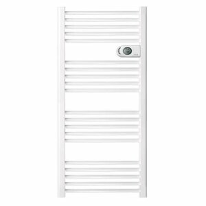 masterwatt calor dry v2 elektrische badkamerradiator wit 50cm breed x 103cm hoog en 750Watt