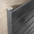 Altus design radiator mat zwart 138 cm hoog x 50 cm breed met 642 Watt_