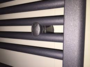 Polo design radiator dark graphit matt 118 cm hoog x 40 cm breed met 441 Watt_