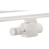 Badkamer radiator 130 cm hoog x 40 cm breed wit met midden- onder aansluiting en 542 Watt_