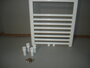 Badkamer radiator 130 cm hoog x 50 cm breed wit met midden- onder aansluiting en 703 Watt_