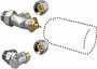 Jaga aansluitset 285 AW thermostaatknop 2x 16 VPE/ALU knelkoppeling wandaansluiting gampper_