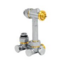Jaga aansluitset 103 AC chrome thermostaatknop 15mm 3/4" euroconus 90 graden_