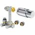 Jaga aansluitset 103 AC Chrome thermostaatknop 16x2 VPE/Alu  90 graden 3/4" euroconus_