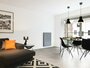 Jaga Linea plus 95cm hoog x 60cm lang en type 21 wit_