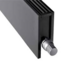 Jaga mini wandmodel 8 cm hoog x 60 cm lang en type 09 met 255 Watt zandstraalgrijs_