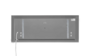 Adax Neo Basic 20 cm hoog x 87 cm breed in het grijs met 600Watt_