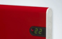 Adax Neo Basic 37 cm hoog x 48 cm breed in het rood met 400Watt elektrische radiator_