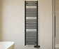 Vasco Bano-EL-IR infrarood regeling zwart 50cm breed x 150cm hoog met 750Watt RAL-9005 elektrische badkamerradiator_