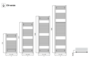 Badkamer Radiator Moby Comfort Line Wit 122x60 cm - Midden-onder aansluiting - 595 Watt_